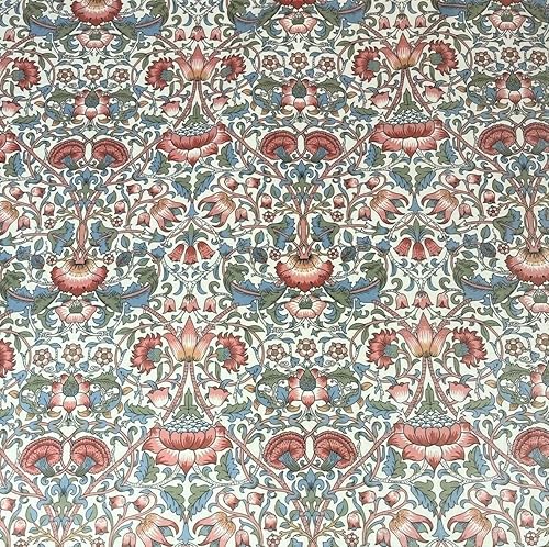 Miniatura 3 de Tela de terciopelo para jardín primaveral vendida por metro, material de costura botánico floral, estilo Morris, tapicería textil por metros