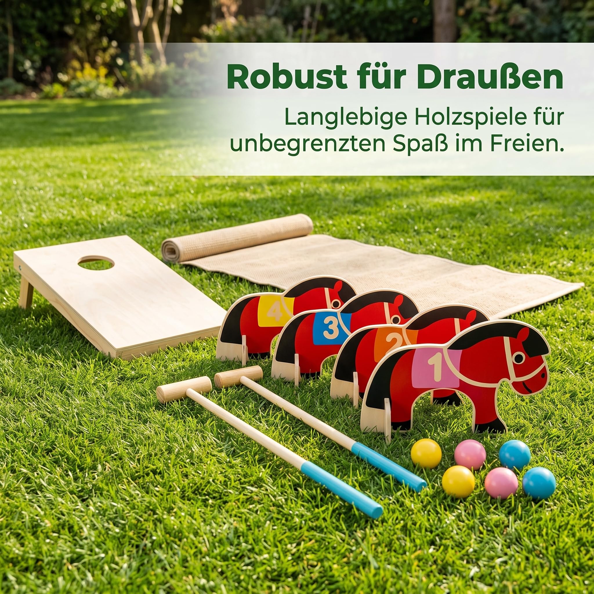 Spielzeug Rasenspiel Set für – es Garten Spielzeug für Outdoor Spaß
