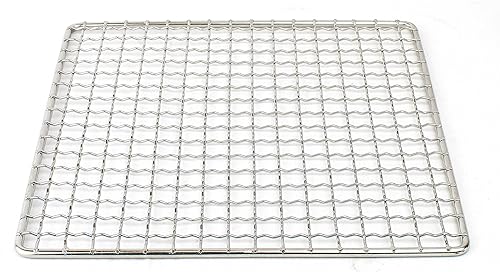 MASTIFF GEARS® Bushcraft - Rejilla para parrilla, multiusos, soldada 3D 304 (18/8), de acero inoxidable de alta resistencia, compatible con la FDA,