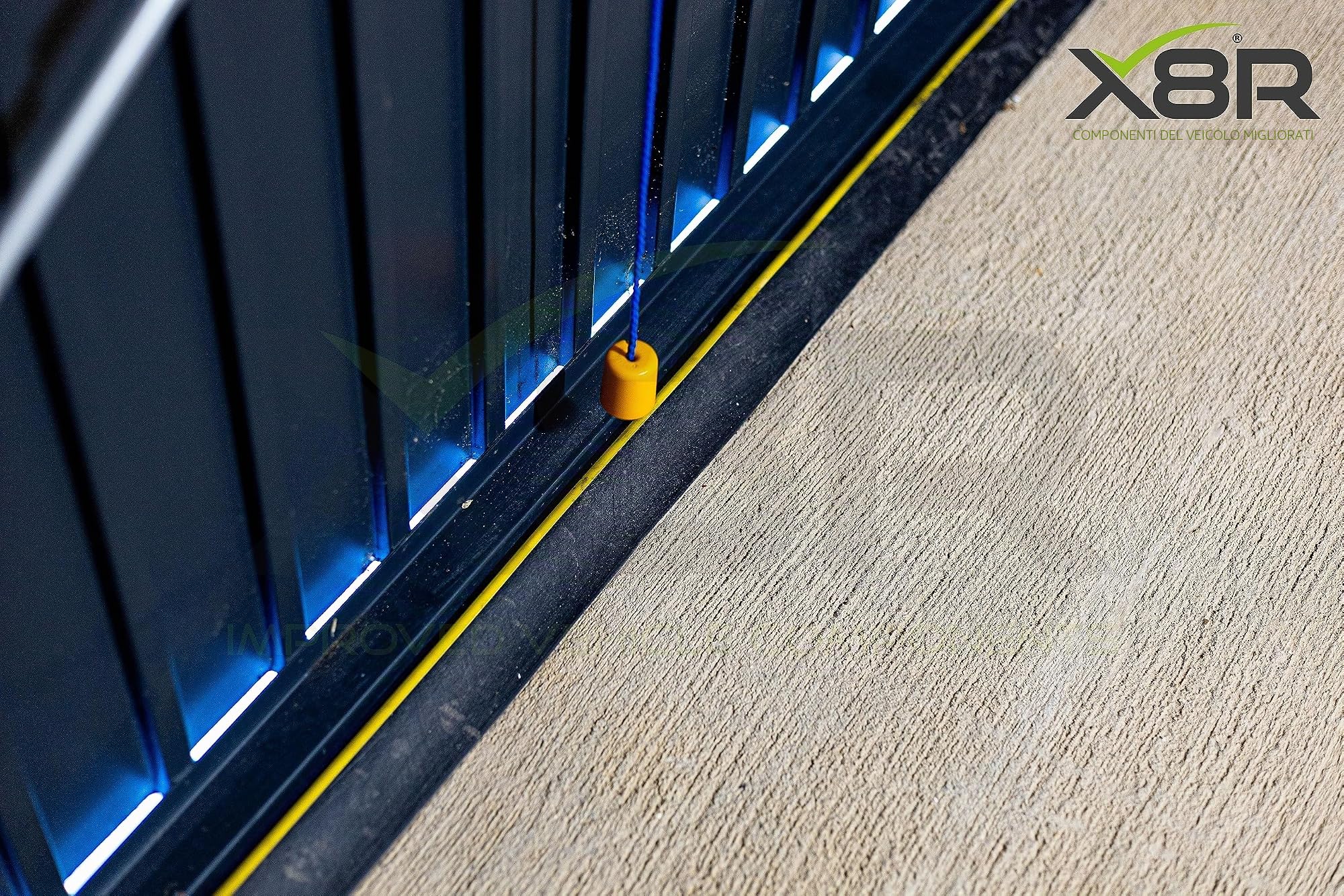 X - Paraspifferi in gomma resistente per porta del garage, soglia di pavimento, antipioggia (3 m)