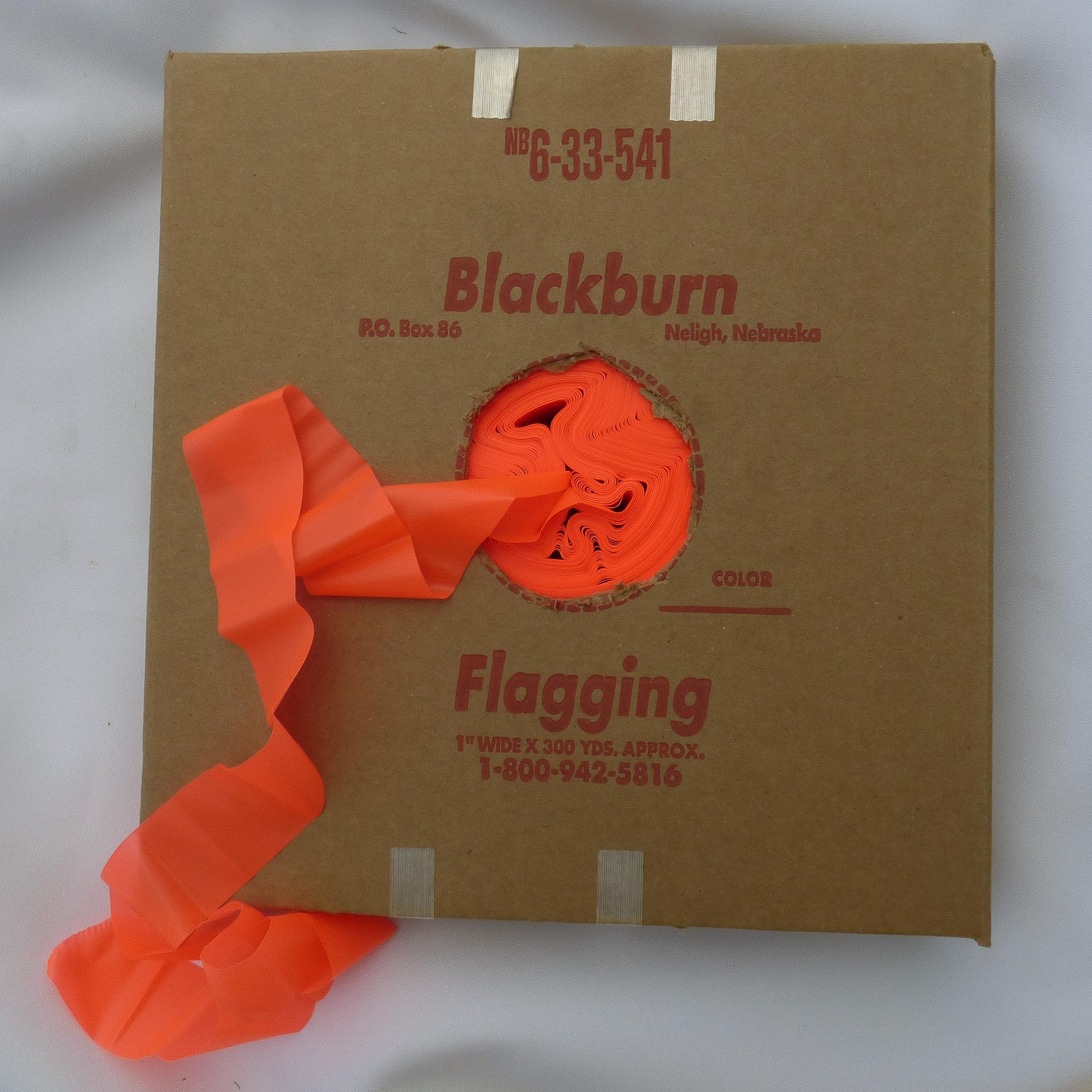 Fluorescent Orange Boxed Flagging Tape - 1000'