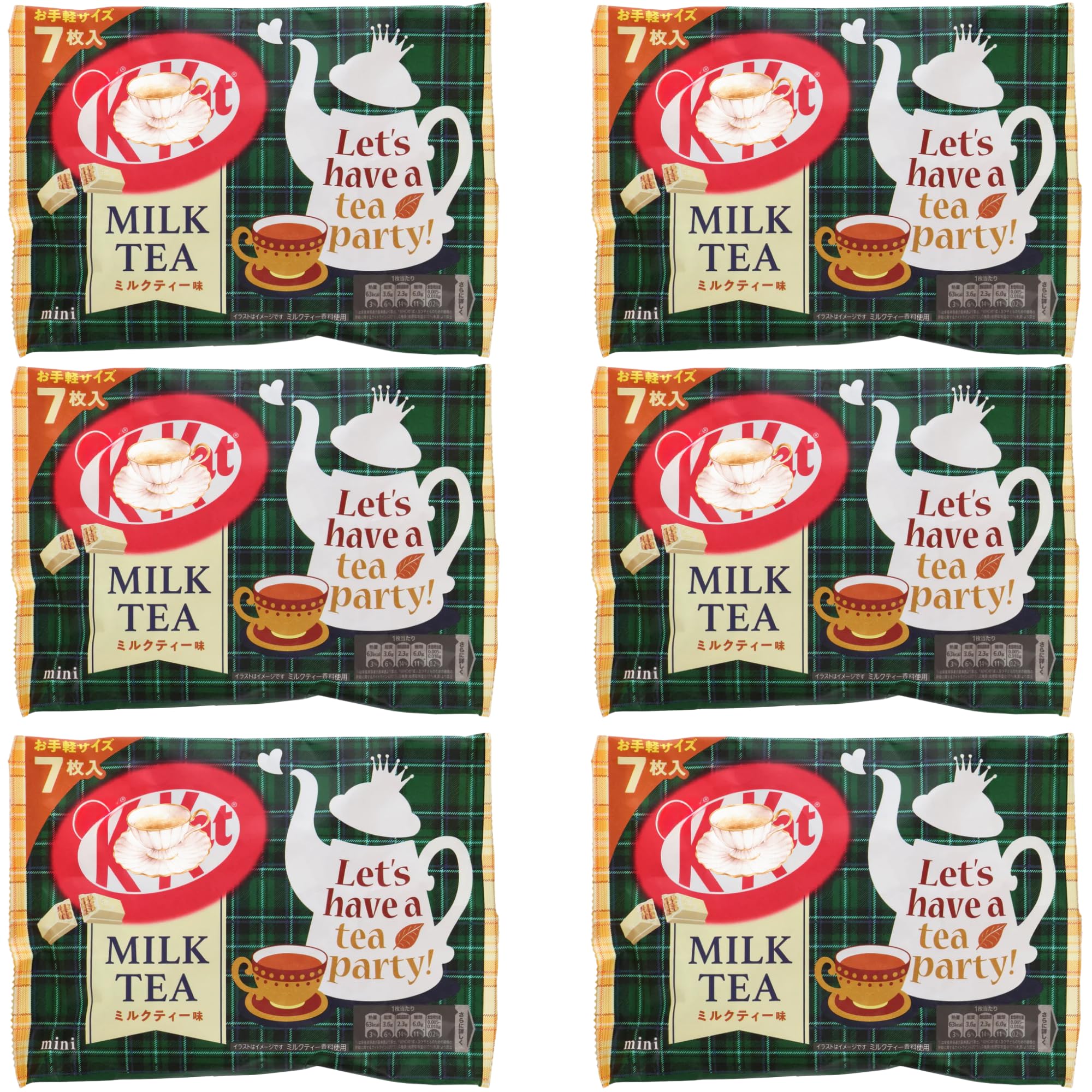 Japanese Kit-Kat Mini Bars – Imported Japanese Chocolate Sweets Candy Snacks Gift Box – Treats for Kids, Women & Men Gift Set (6, Creamy Milk Tea)