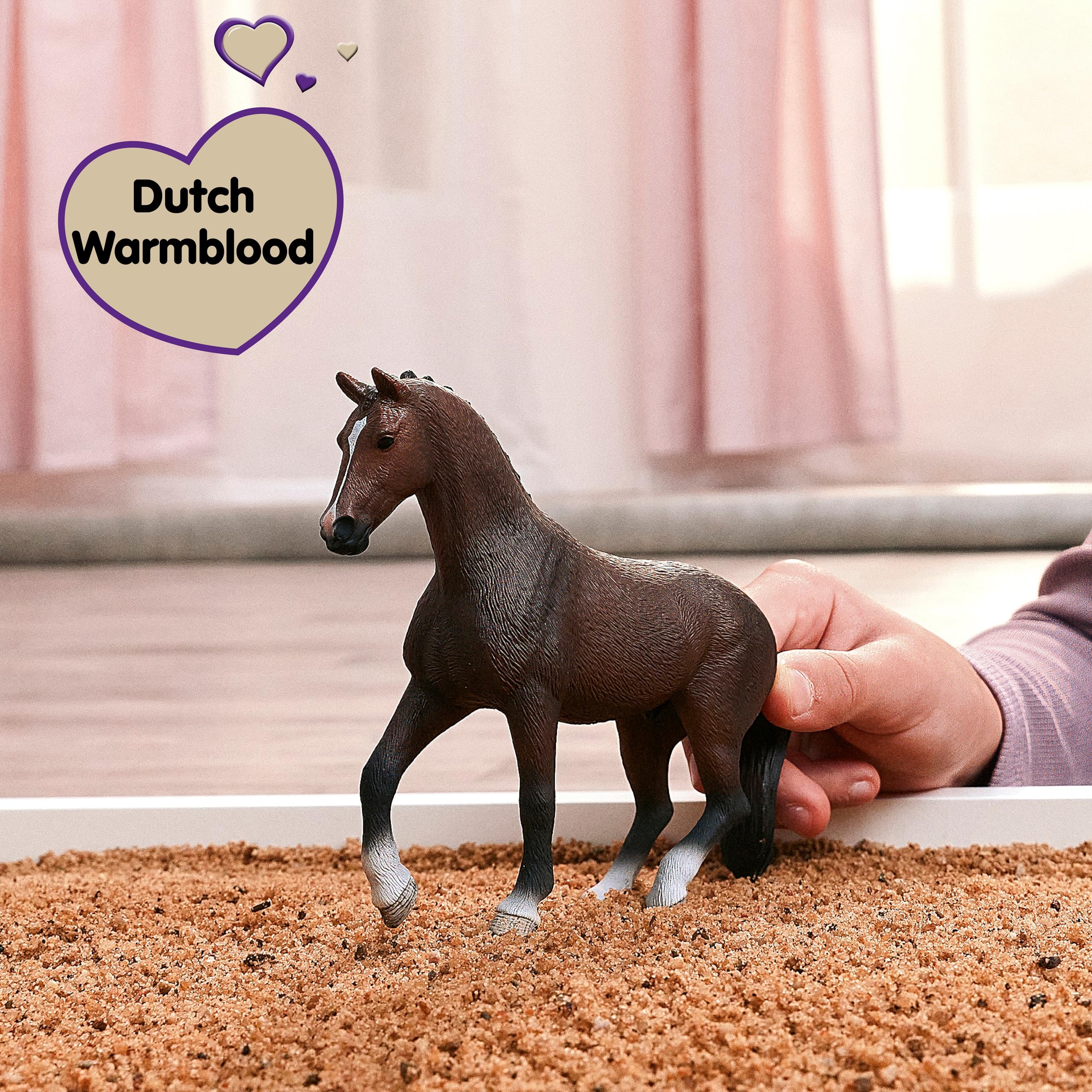 schleich HORSE CLUB | KWPN Wałach 14919 | szczegółowy koń | Prezent dziewczynkom i chłopcom | Dekoracja i kolekcjonerska figurka | Zabawki koni od 5 lat | 14 x 4 x 11 cm
