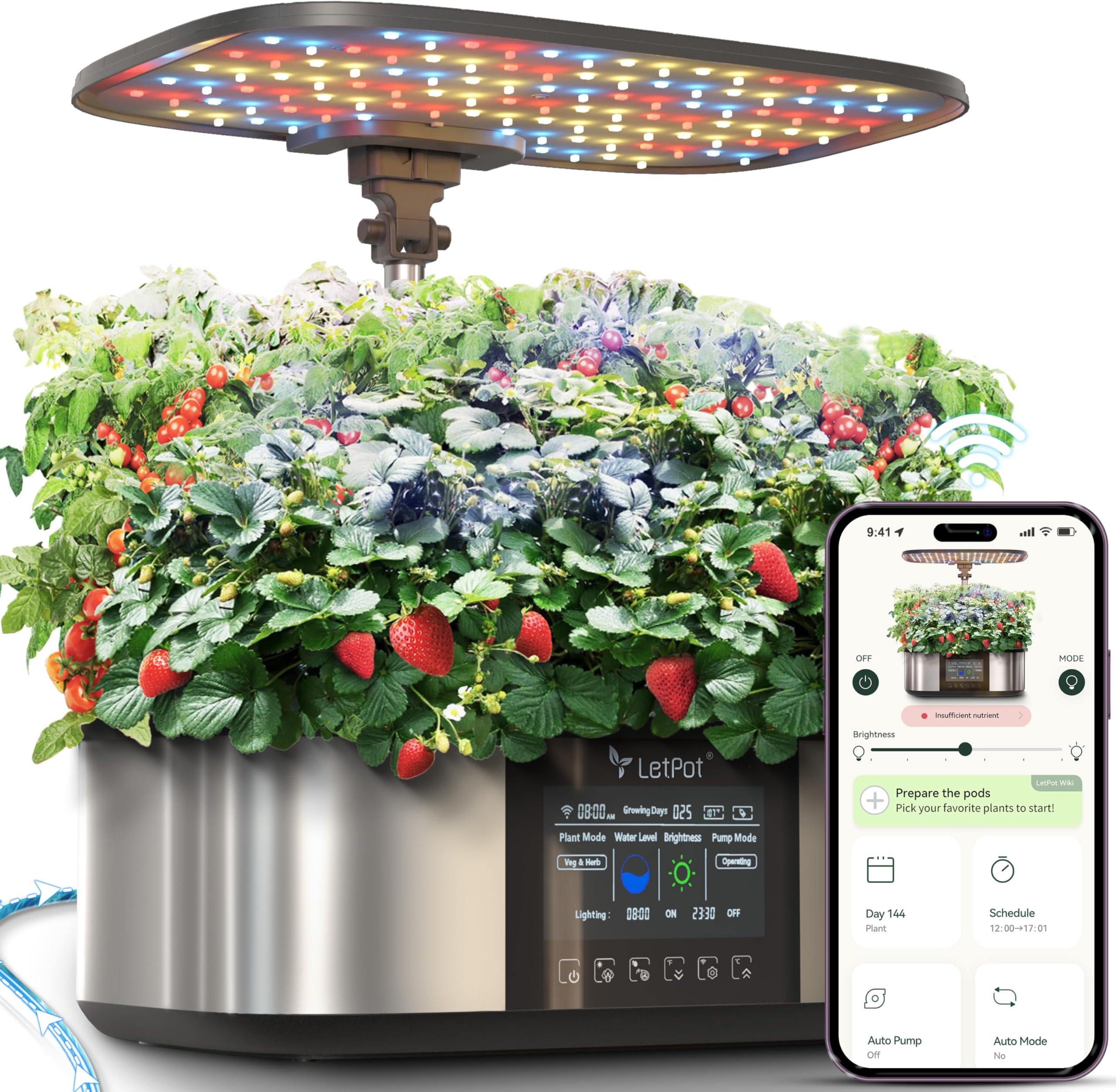 LetPot Exclusive LPH-Max pack with 21 capsule tray and tray for 2 pods