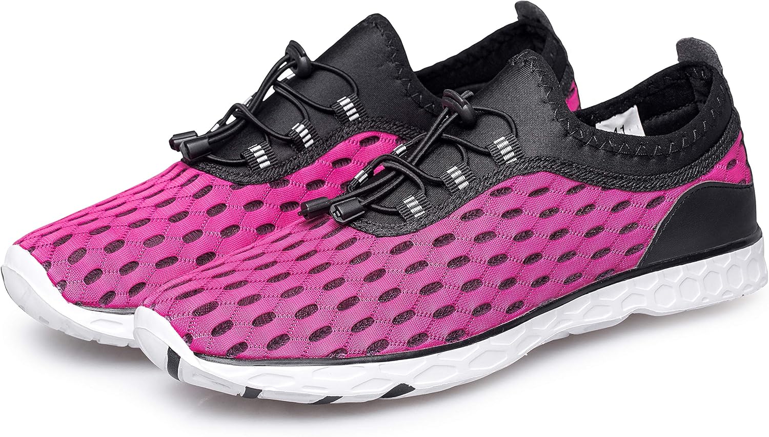 DOUSSPRT Women's Water Shoes Quick Drying Sports Aqua Shoes 5.5 Red