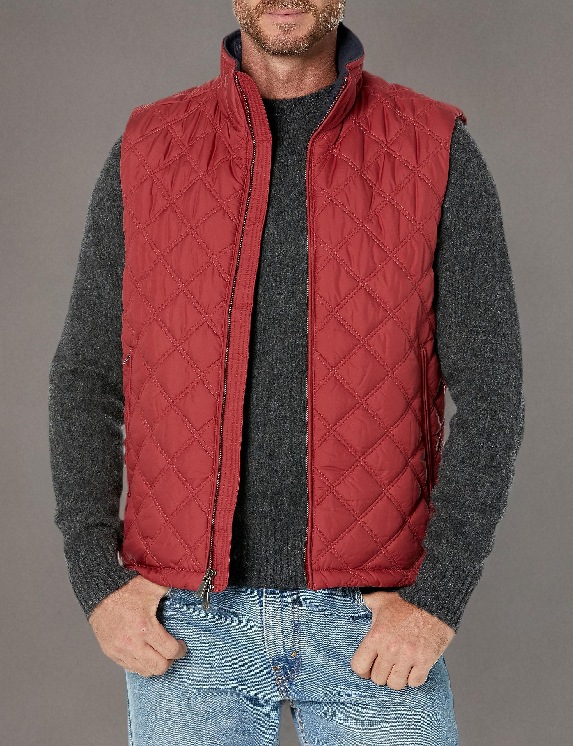 Brooks Brothers Diamond Quilted Vest Gilet Uomo