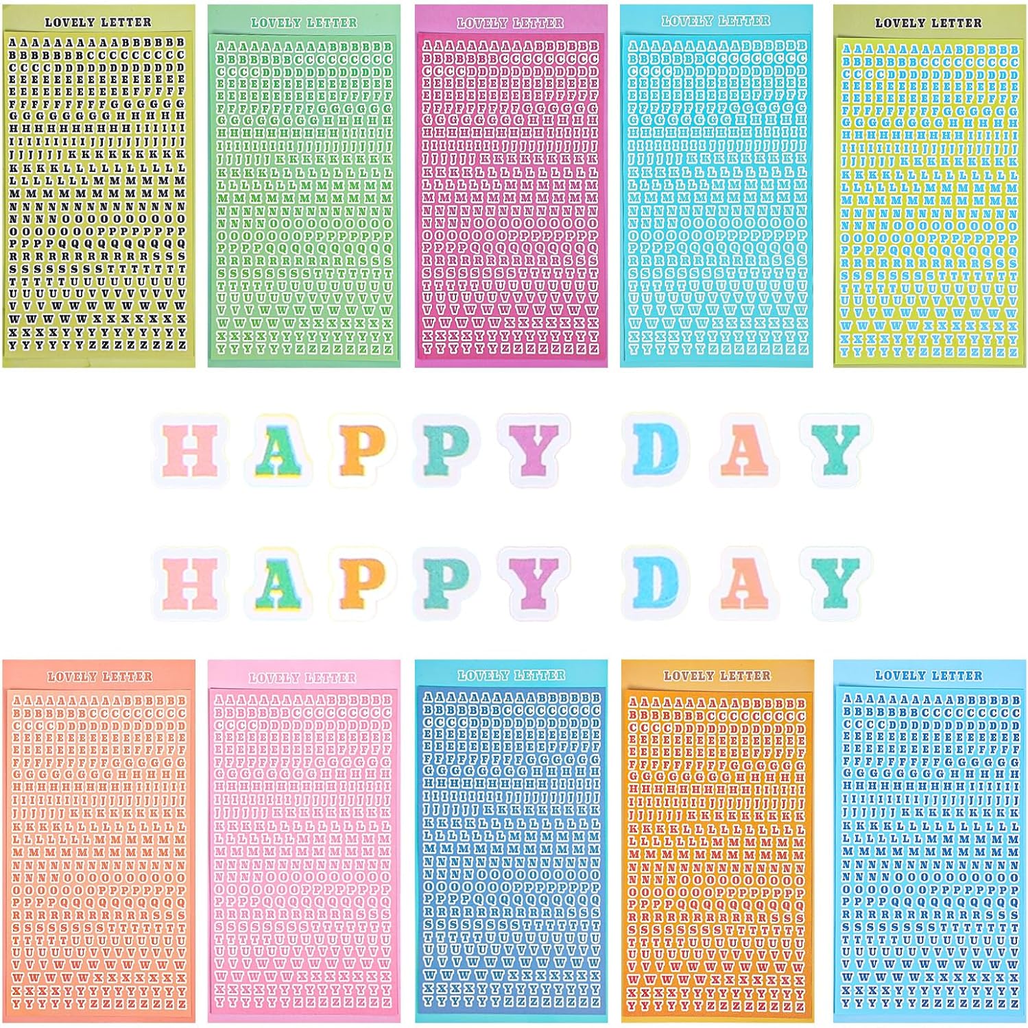 4120 Pcs Small Letter Stickers, 10 Colors 0.24inch Adhesive Mini Letter Stickers Vinyl Waterproof Tiny Alphabet Decals for Art DIY Crafts Scrapbooking Planner Keyboard Card Gift Wrapping Decor