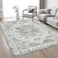 Vista 61 de Alfombra de área lavable de 5 x 7 pies para sala de estar, alfombra grande abstracta para comedor, dormitorio, alfombra antideslizante de 5 x 7