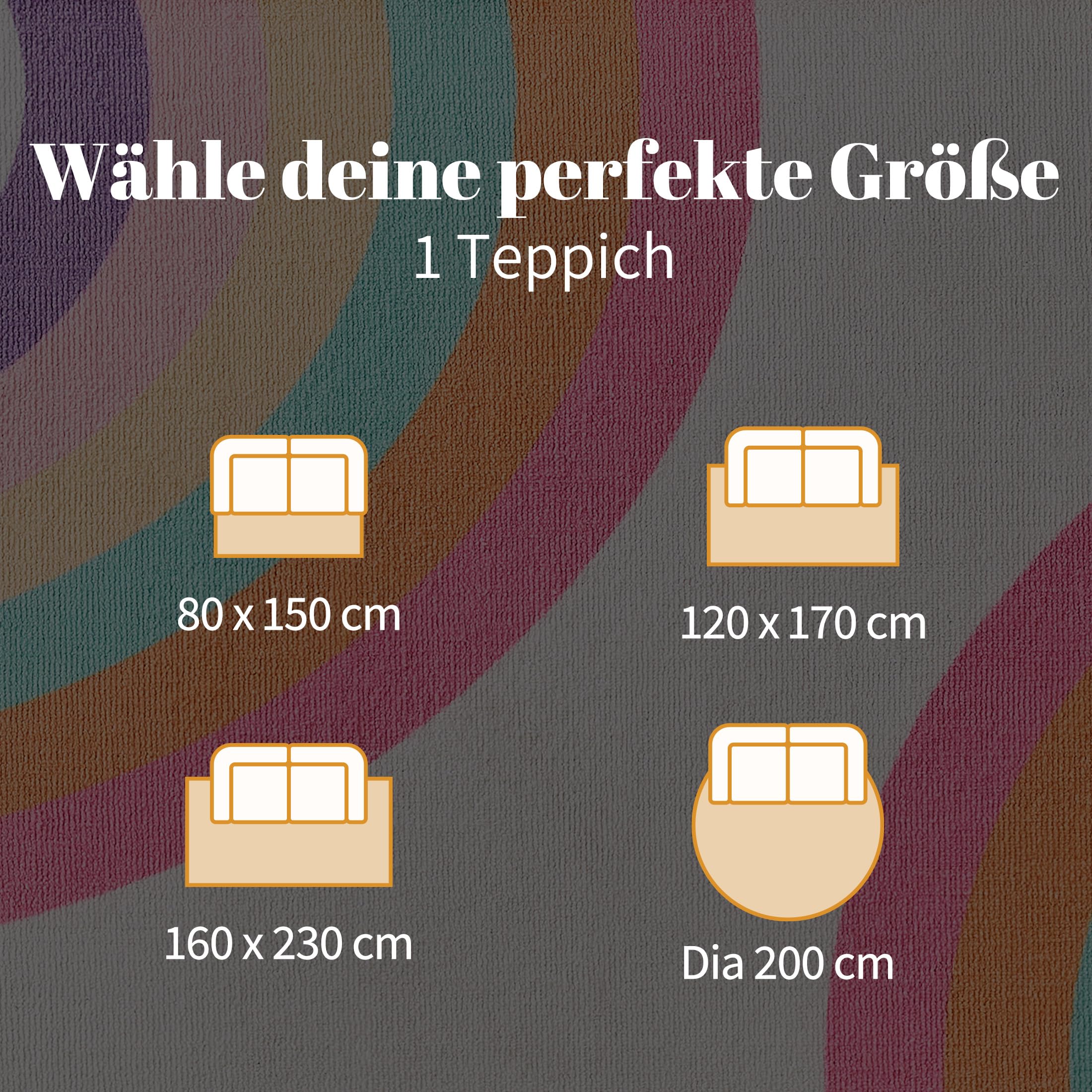 Sonive Rosa Regenbogen Teppich Kinderteppich für Junge Mädchen 120x170cm | Rutschfeste Krabbelmatte für Wohnzimmer, Schlafzimmer, Kinderzimmer