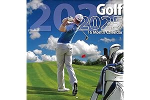 Bachmann Press 2023 Golfing Full Size Wall Calendar | Manage Golf Course Schedules and Appointments