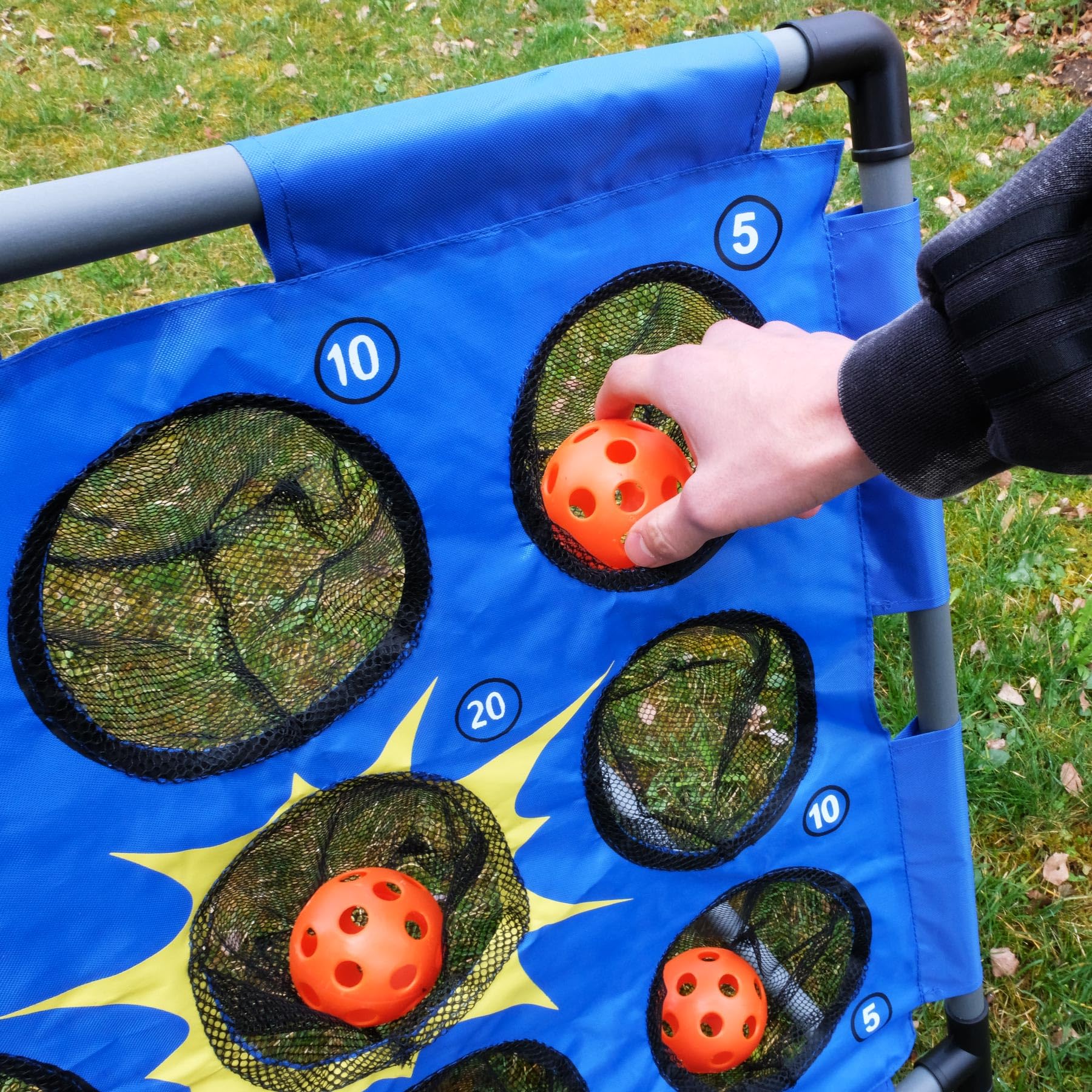 Bolimo Juego de Lanzamiento para Niños y Adultos – Juego de Pelota Indoor y Outdoor con Diana – para Jardín, Parque, Camping y Fiesta