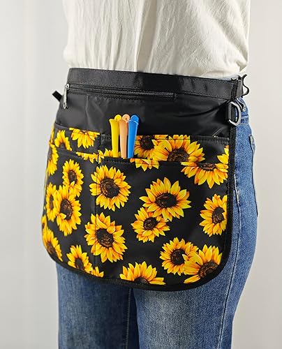 Miniatura 3 de Delantal de peluquero con 5 bolsillos, delantal impermeable y a prueba de decoloración para hombre y mujer