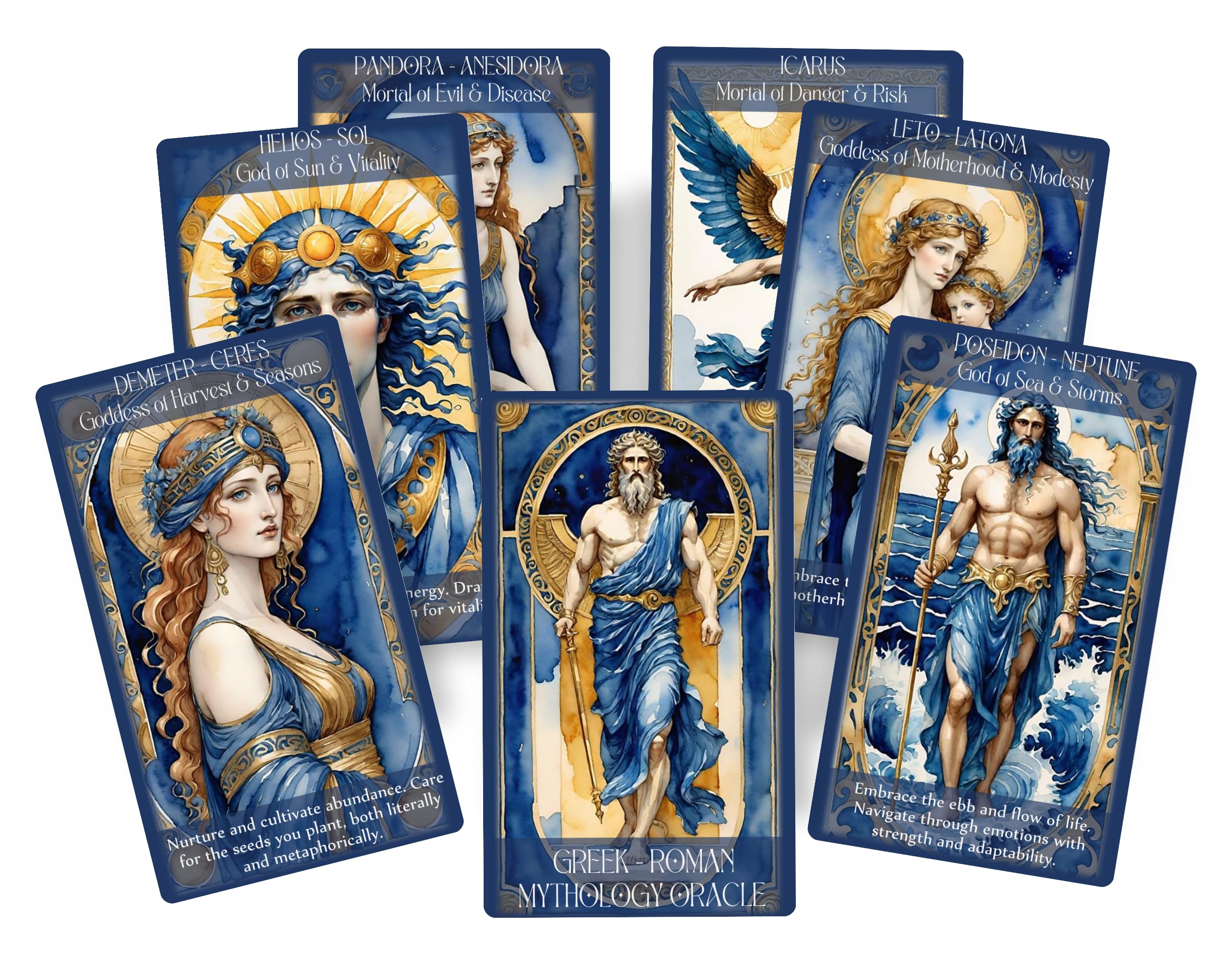 Oracle della mitologia greco-romana - Mazzo da 80 carte di antichi dei, dee e saggezza archetipica