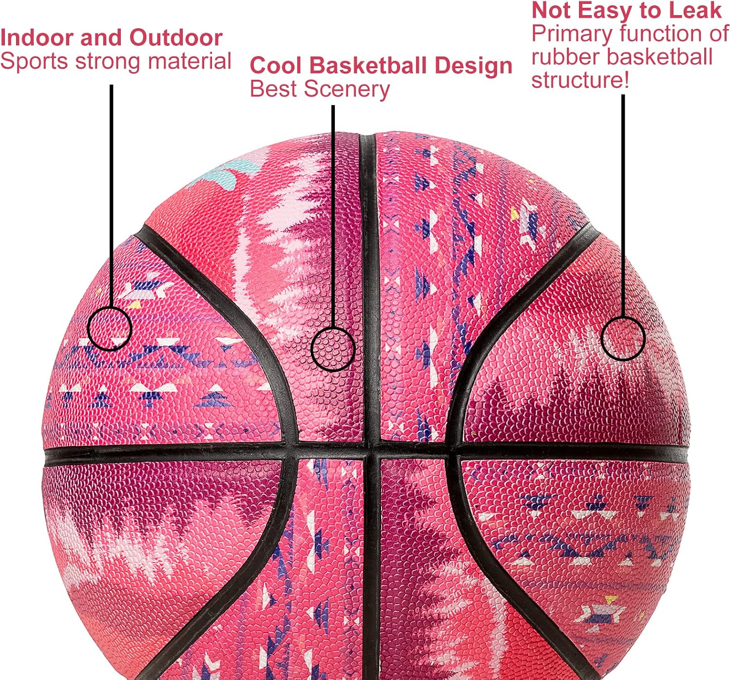 Southwest Indoor-Outdoor Basketball 29.5", Composite Leather Basketball Size 7 Adult for Men and Women