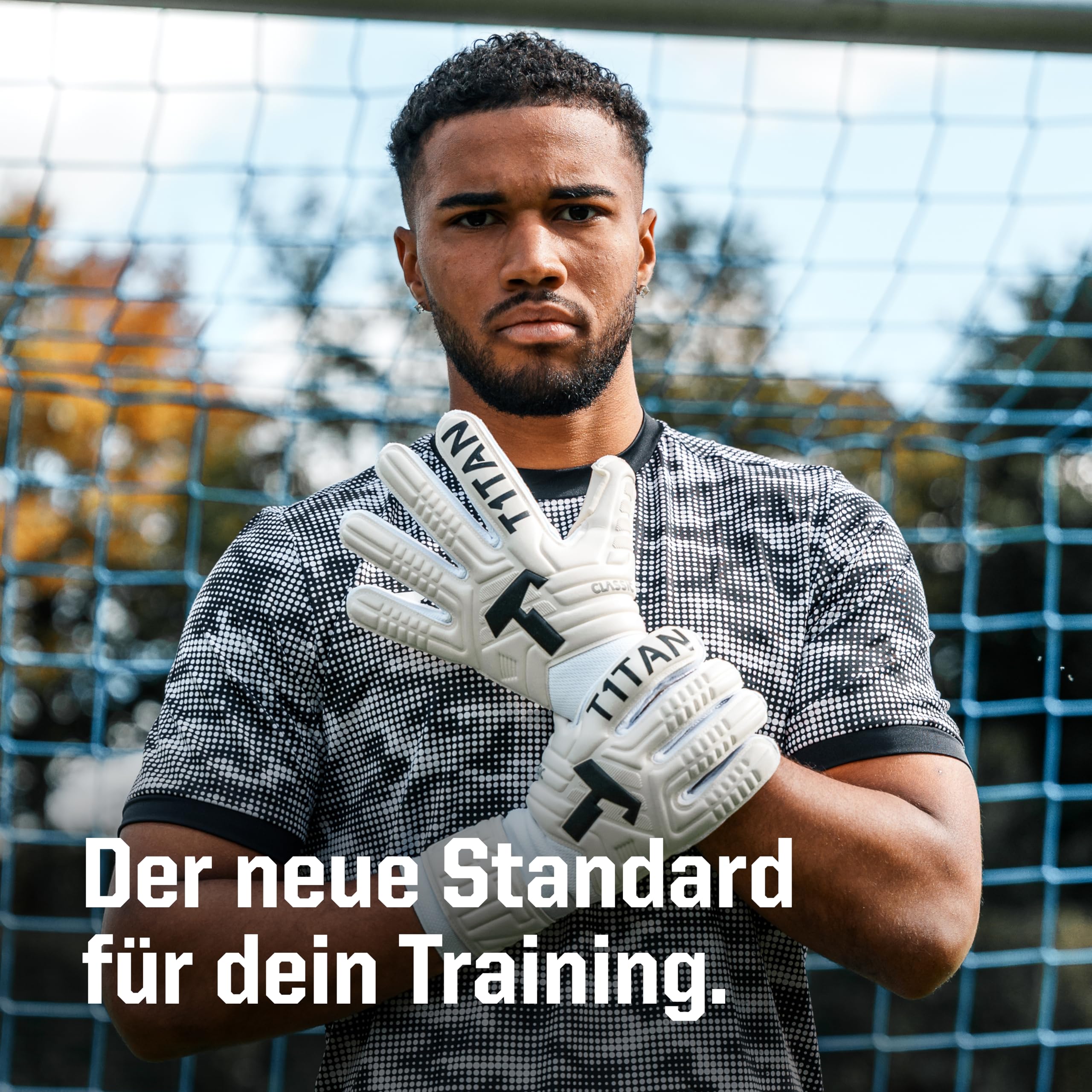 T1TAN Training Torwarthandschuhe Kinder, Herren Classic, Größe 3-12, Torhüter Handschuhe Erwachsene, Tormannhandschuhe Jugendliche, Fußball Torwarthandschuhe, 3-15+ Jahre, Atmungsaktiv, Starker Grip