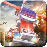 Flying Tank Battlefield Simulator Adventure: Truck War Zone Army Battle Ground Rules Of Survival 3D Game