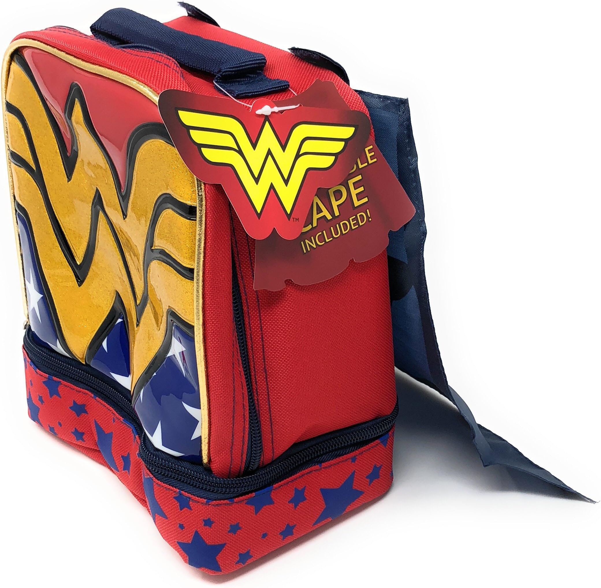 Wonder Woman Insulated Dual Compartment Lunch Kit, with Cape