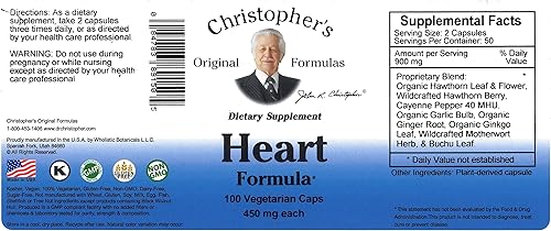 Miniatura 2 de Christopher's Original Formulas Dr Heart Formula Caps 100 unidades