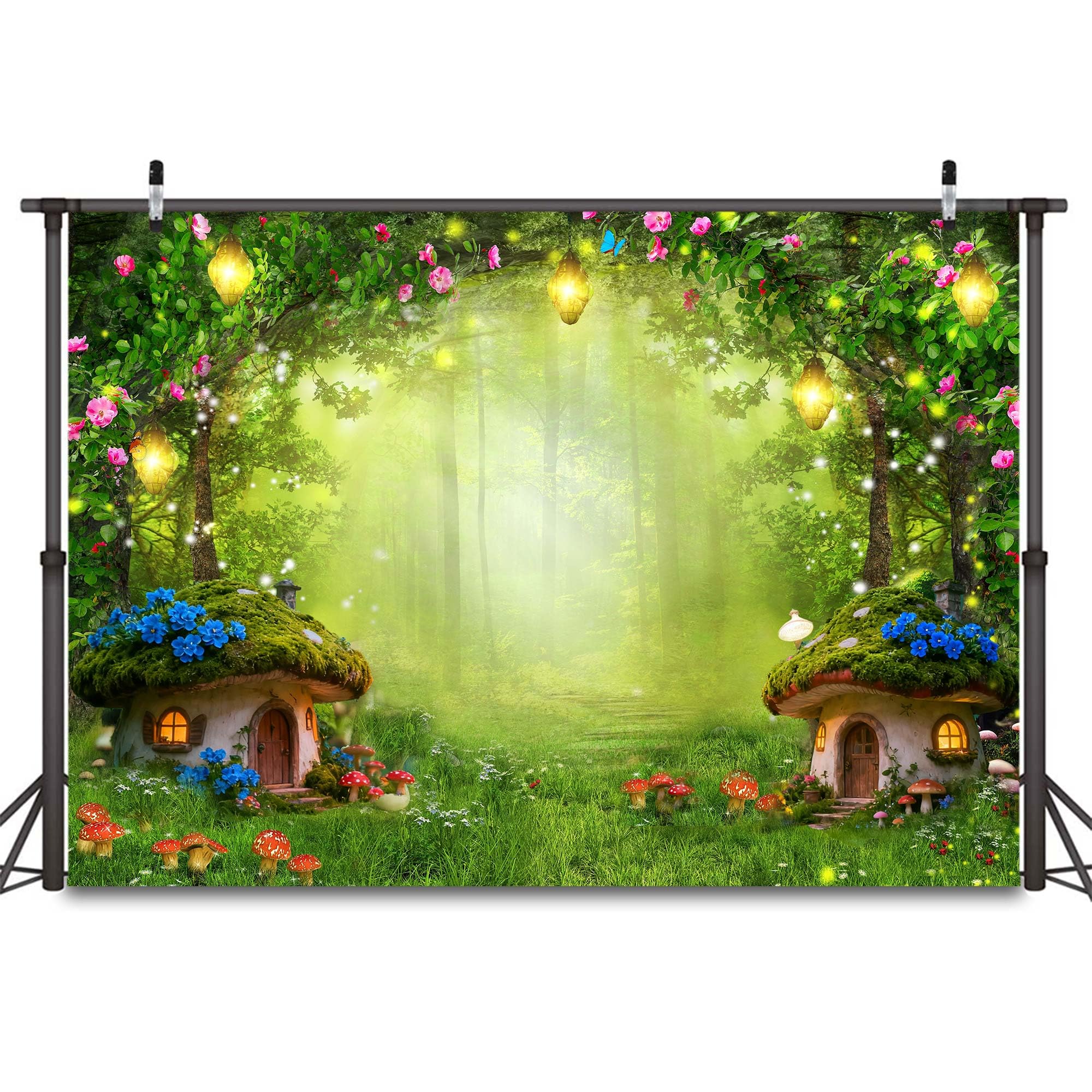 Yieldeer Nebliger Wald-Hintergrund, 2,1 X 1,5 M, Polyester, image size:2000x2000