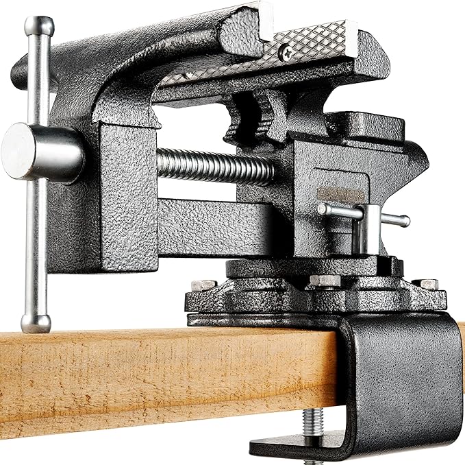 Bench Vise, 6" Vice for Workbench, Utility Combination Pipe Home Vise