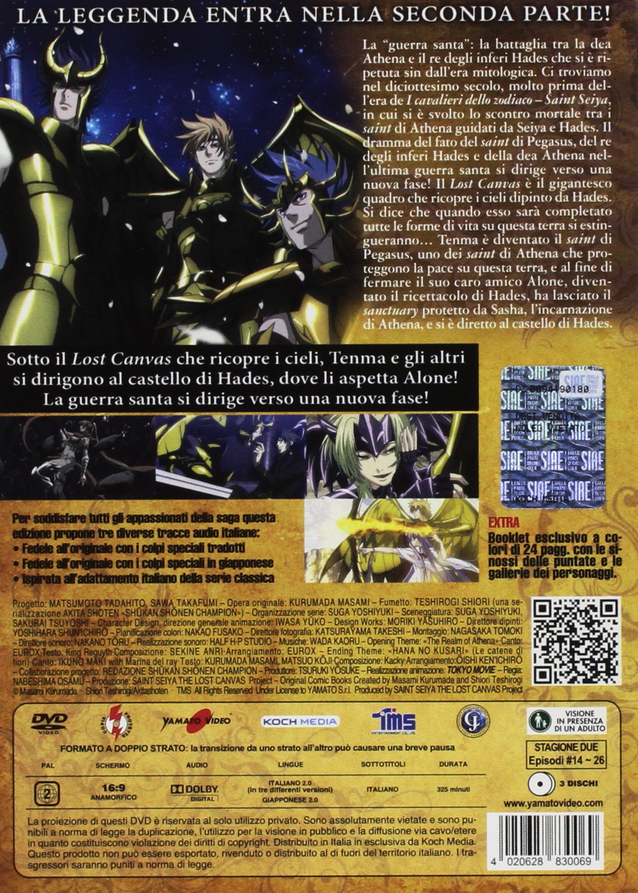 I Cavalieri dello Zodiaco-The Lost Canvas Serie 2 (3 DVD) (3 DVD)