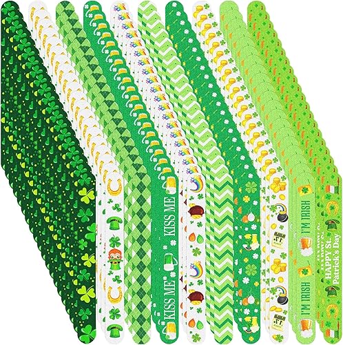 Juego de 200 limas de uñas naturales para uñas naturales, calabaza, gato, fantasma, tableros de esmeril de doble cara, limas de uñas, limas de uñas,