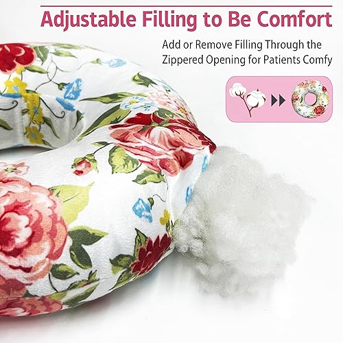 Miniatura 4 de Almohada perforadora de oreja para dormir de lado, almohadas con agujeros para dolor de oído, almohada de dona para dormir del lado de la oreja para