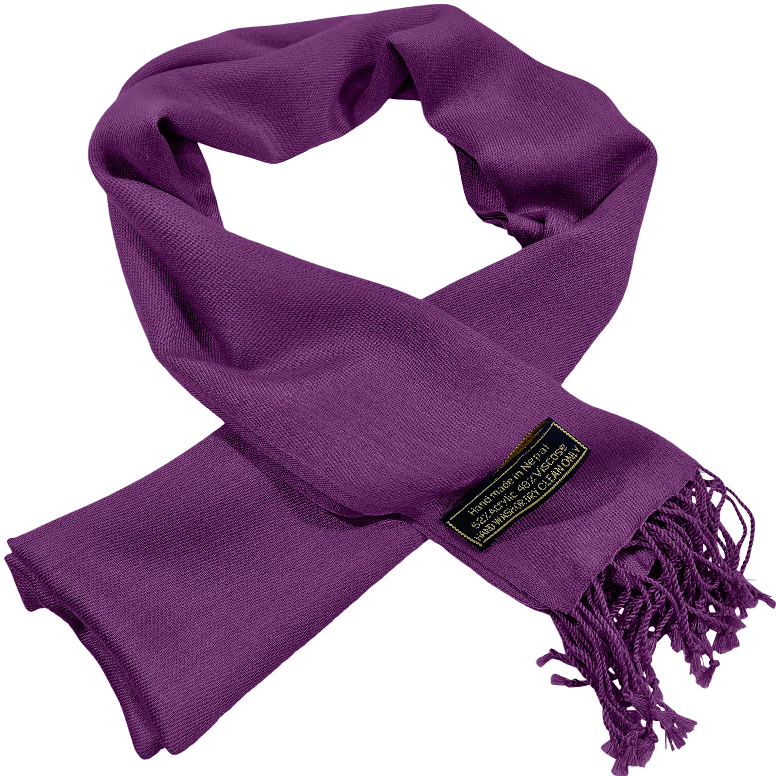 Bufanda para hombre morada de color liso para cara y cuello CJ Apparel 8