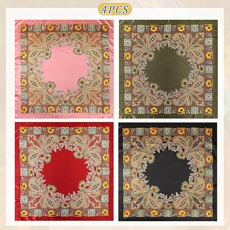 Foulard carré femme 90x90, imprimé à carreaux, soyeux et effet satiné Foulard carré femme 90x90, imprimé à carreaux, soyeux et effet satiné