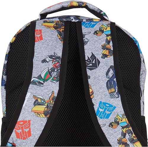 Miniatura 6 de Transformers Optimus Prime Allover Mochila - Optimus, Prime, Megatron y Bumblebee - Bolsa escolar Transformers, Gris