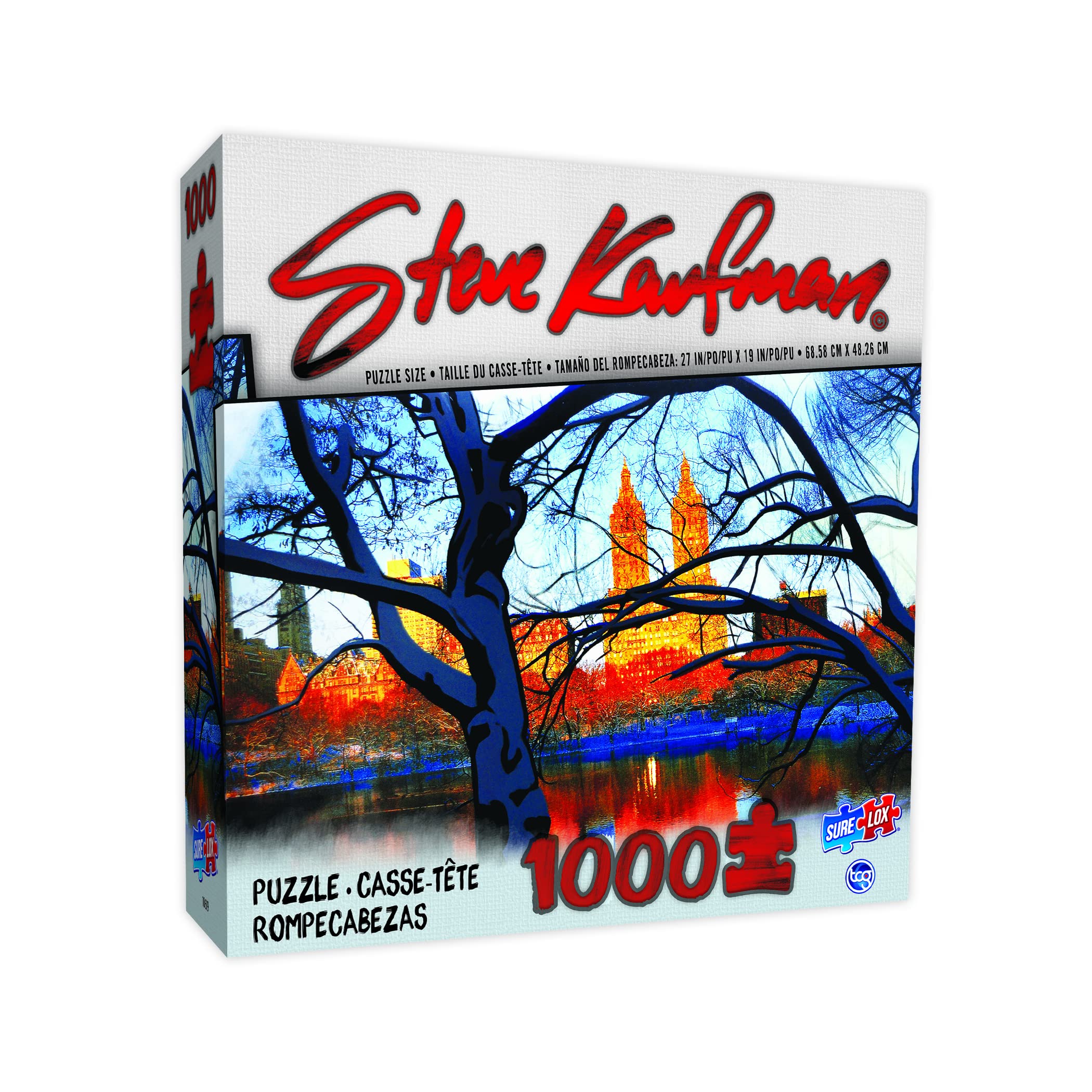 1000-PIECE Steve Kaufman Collection-Central Park Pond at Dawn
