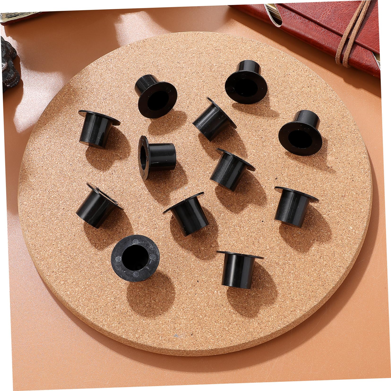 50 Piezas de Mini Sombreros de Copa Negro para Muñecas, Accesorio de Bricolaje Tacto Cómodo y Diseño Adorable para Ambientación de Fiestas Navideñas