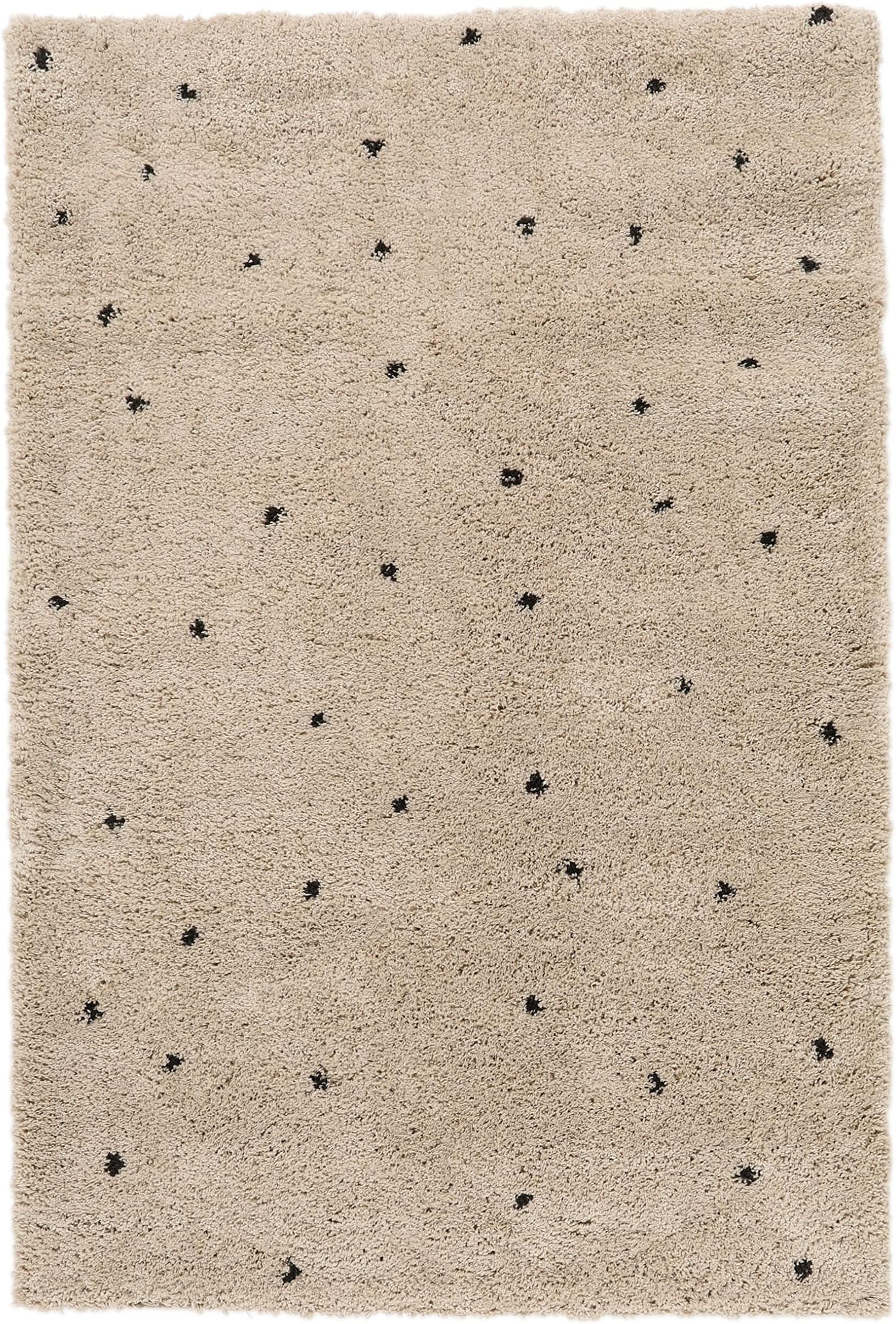 RugVista Marbella, Children's room carpet, 4,6 x 6,6 ft (140 x 200 cm), Kids Rug Bedroom, Play Mat, handloom shaggy, Machine knotted, High pile, Free from harmful substances, Beige,