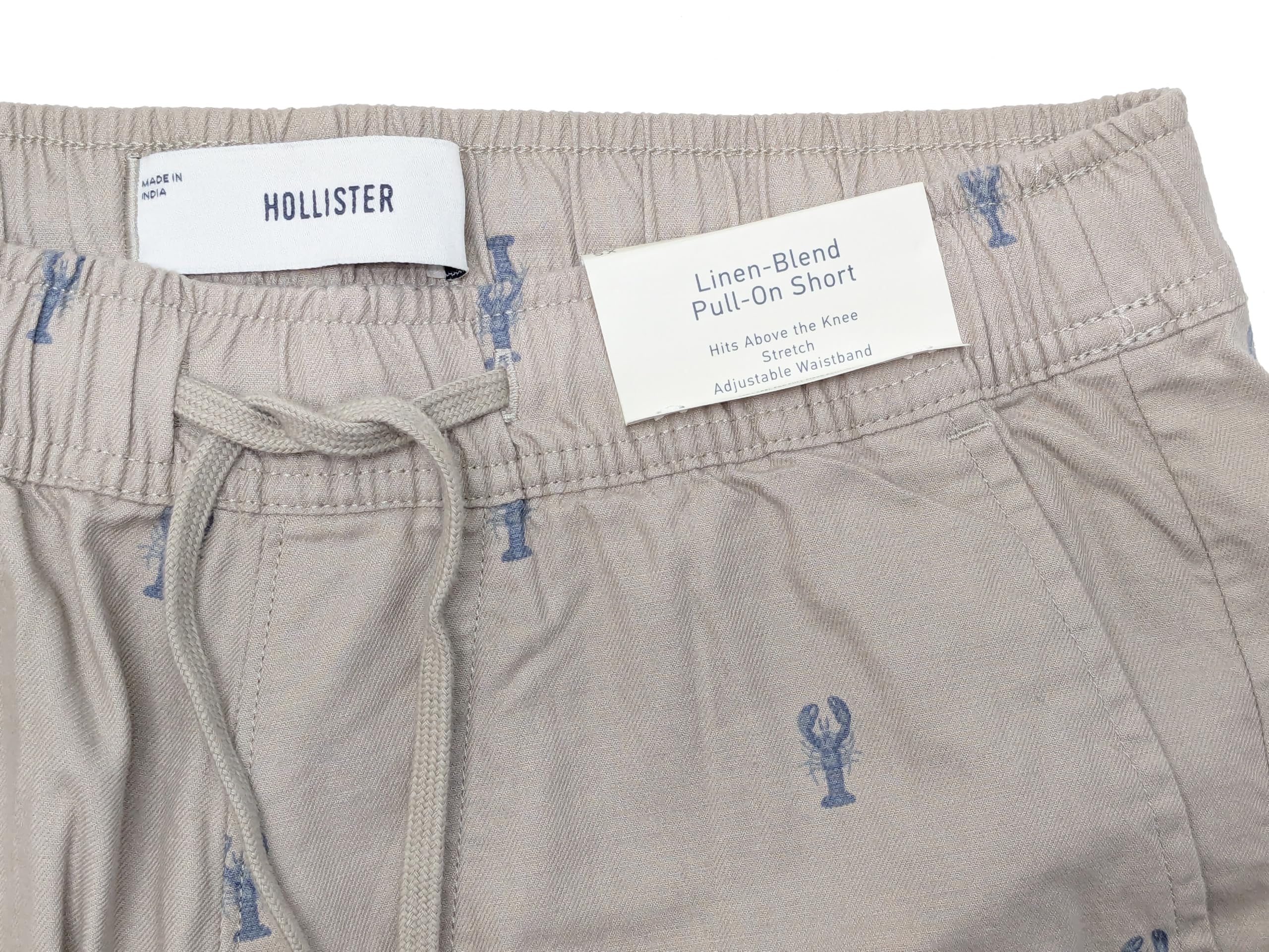 Hollister Men's Cotton-Linen Blend Pull-On Shorts (5.5" Inseam) HOM-15 - Picture 4 of 10
