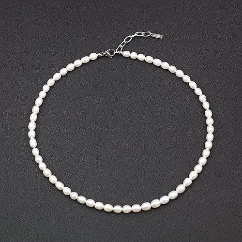 Miniatura 4 de COAI Collar de perlas de agua dulce para mujer y niña, Perla de agua dulce, Agua dulce perla