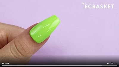URBANMAC Artificial Nails Set With Glue Acrylic fake / False Nails Set Of 100 Pcs and Artificial
