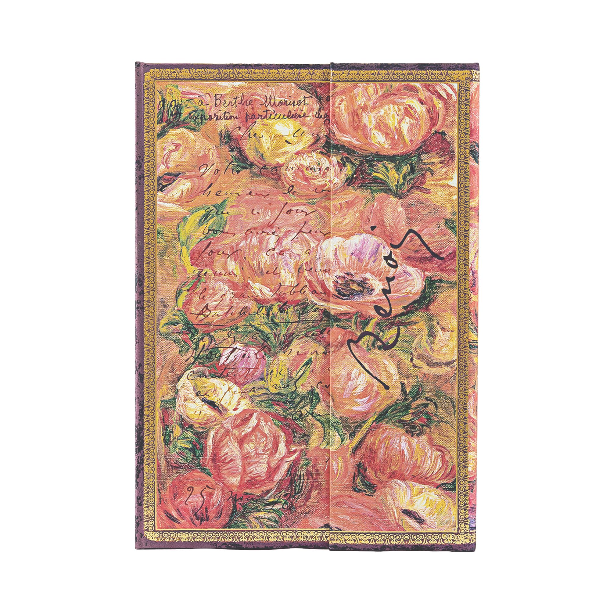 Carnet Paperblanks Renoir papier épais ligné anti-bavure pour stylo plume Midi 144p