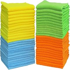 Simple Houseware Microfiber Cleaning Cloth 12 x 16 - 50 Pack