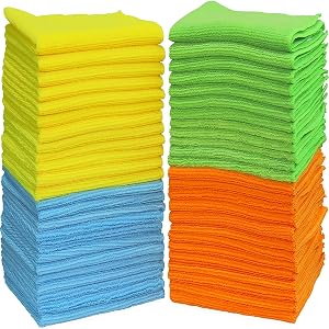 Simple Houseware Microfiber Cleaning Cloth 12 x 16 - 50 Pack
