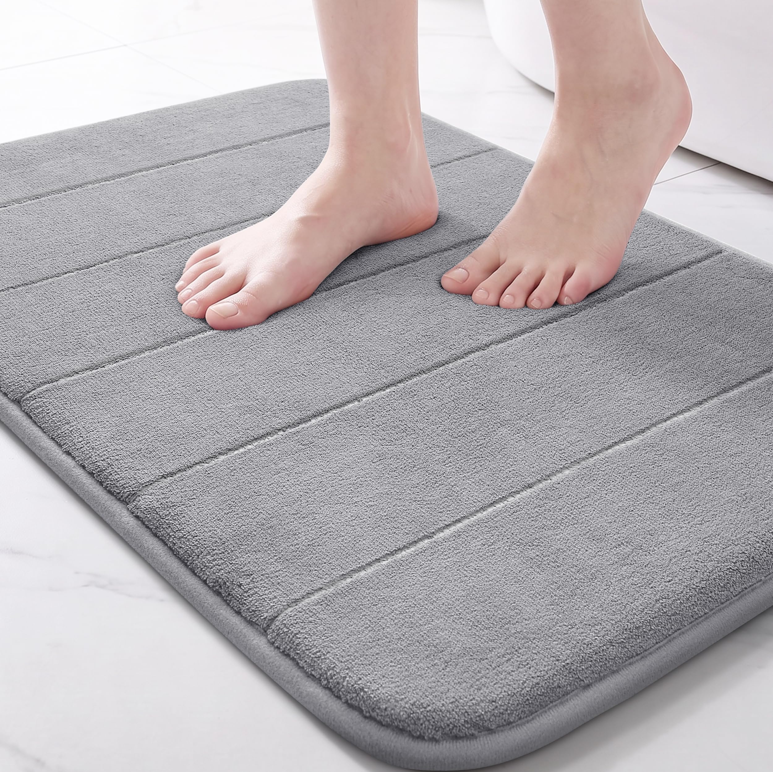 Yimobra Rai Mustard Seeds Pillow with Lavender, Baby-Round Head Shaping Baby Pillow,Neck Support Pillow Gifting 0-12 Months Memory Foam Bath Mat Rug (Grey)-image-20