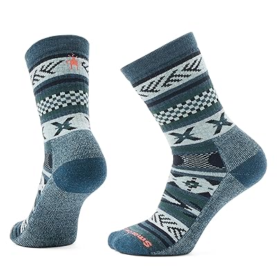 Smartwool Everyday Cabin Games Crew Socks Knee High Socks Shoes Twilight Blue