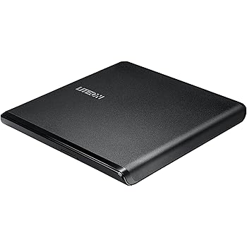 LiteOn ES1 Ultra-Slim Portable USB 2.0 DVD Writer - Black