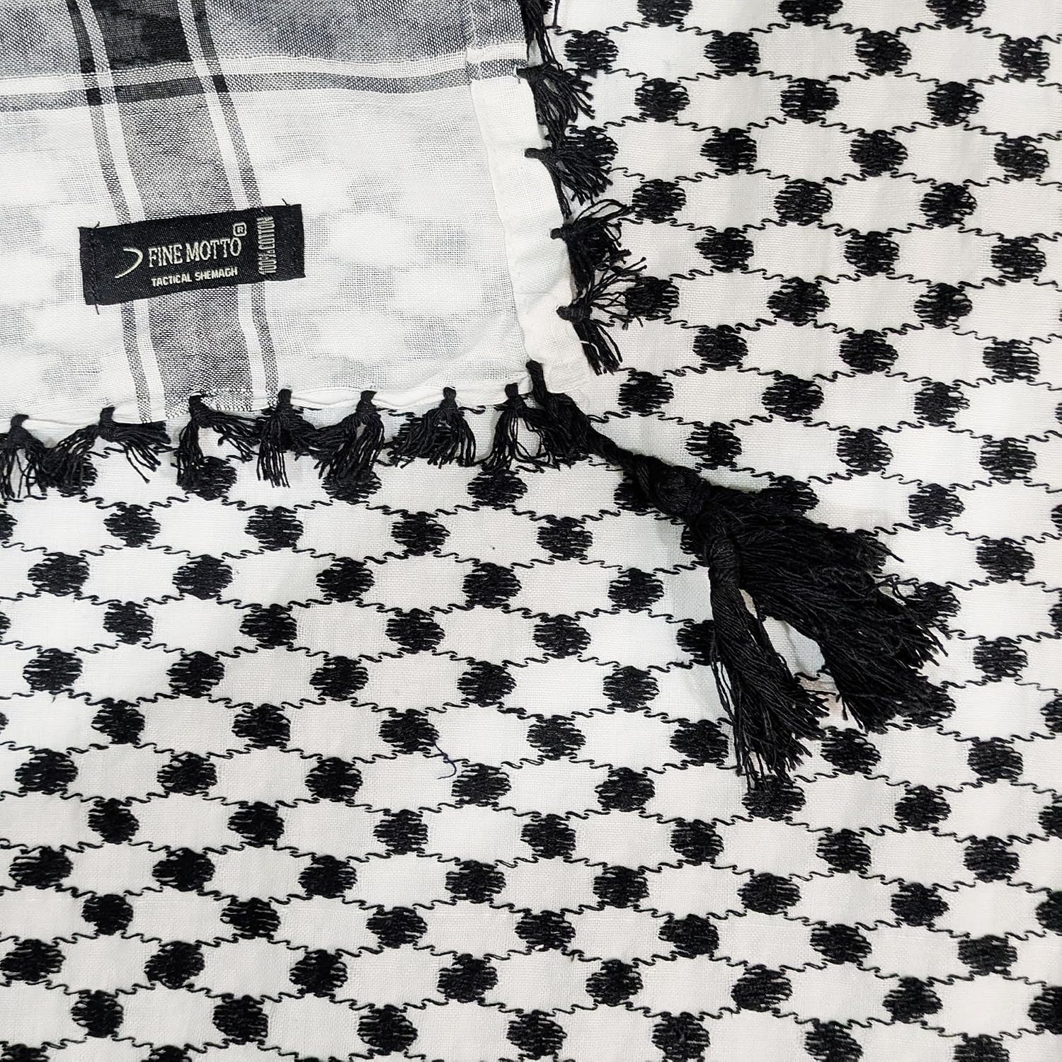 Palestinian Keffiyeh Cotton Tassel Shemagh