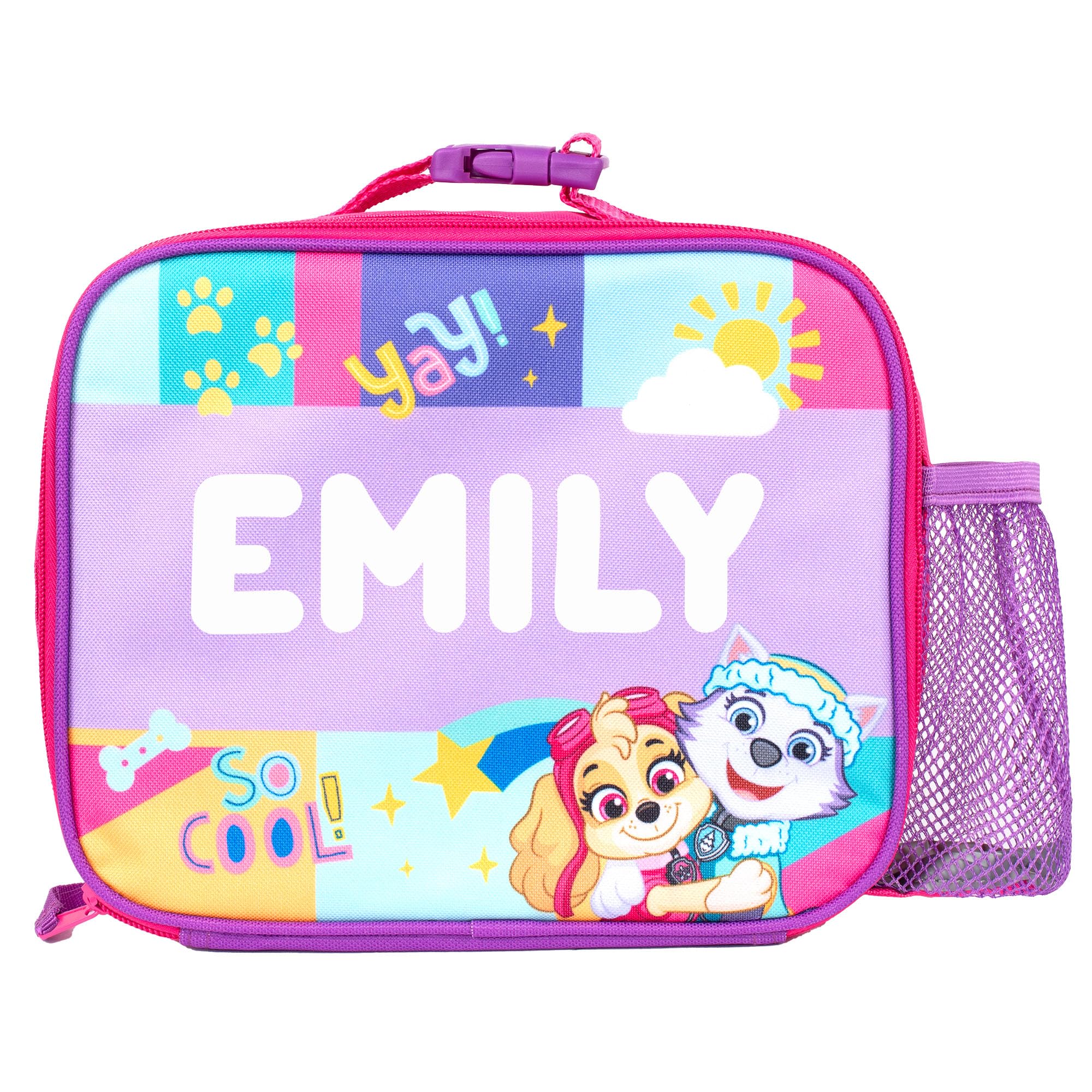 Paw Patrol Skye Personalised Lunch Box for Nursery Kids - Insulated, Reusable Lunch Bag for Boys & Girls - Blue