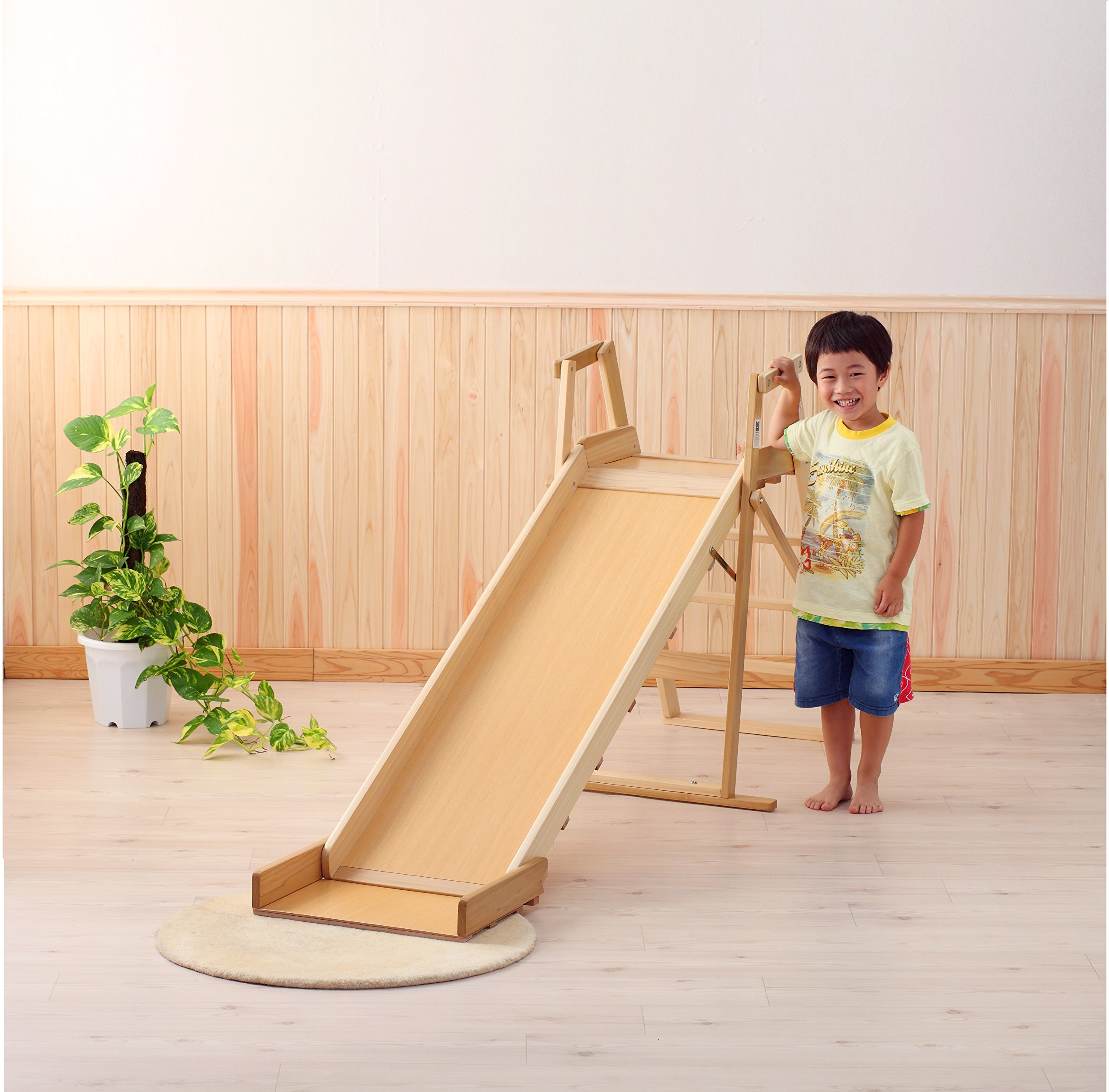Amazon.co.jp: サワベビー 木製すべり台 木目(小) No.152 : おもちゃ