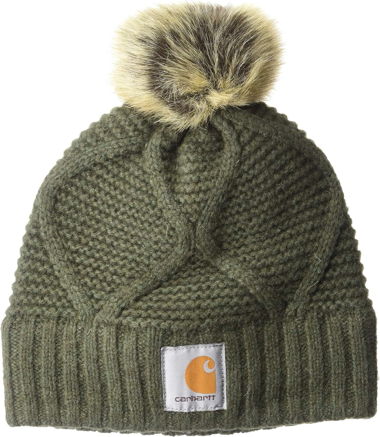 Carhartt cable knit pom hat Clearance