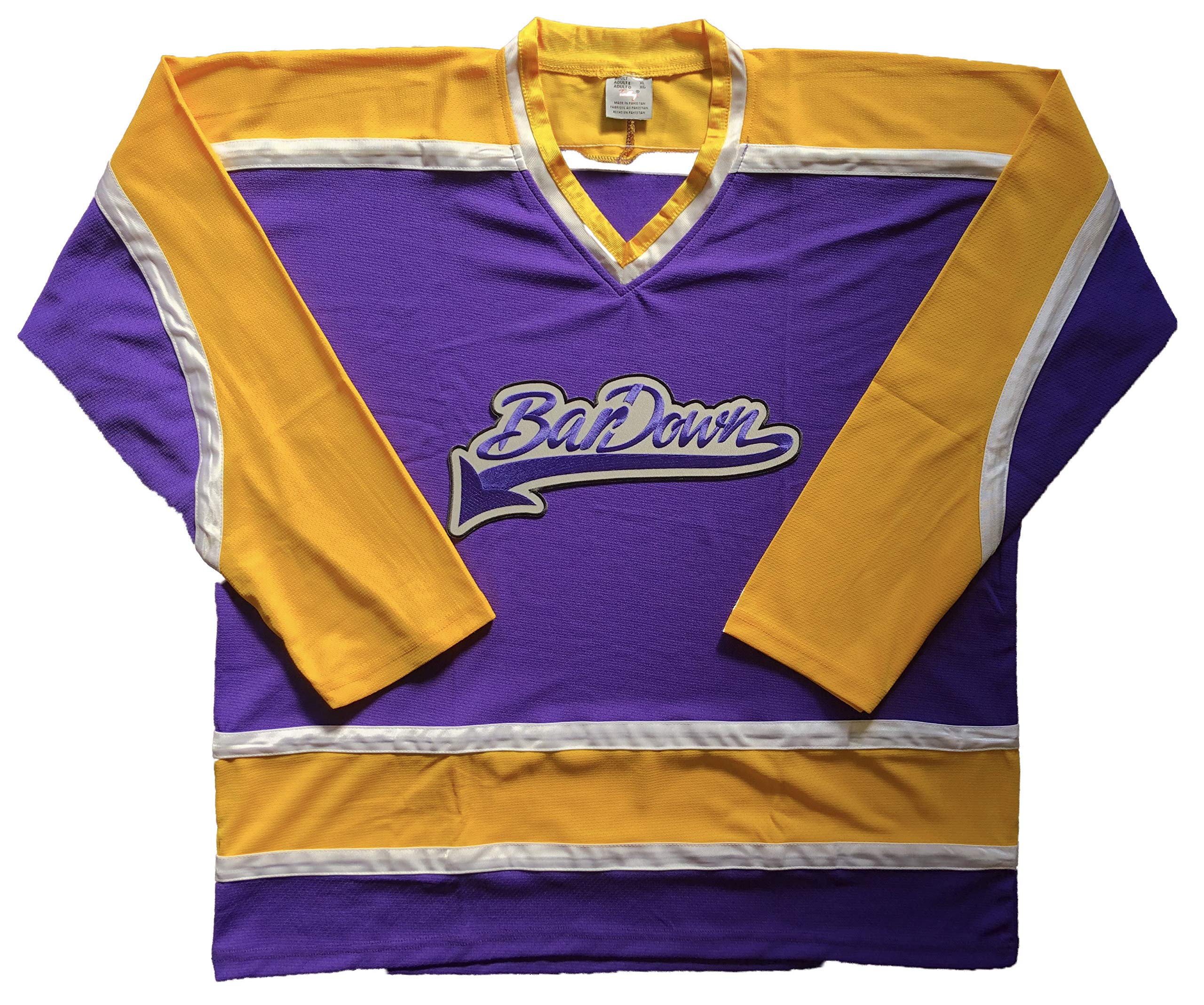 BarDown Hockey Jerseys - We are Ready to Customize with Your Name and Number (Purple, Adult XL)