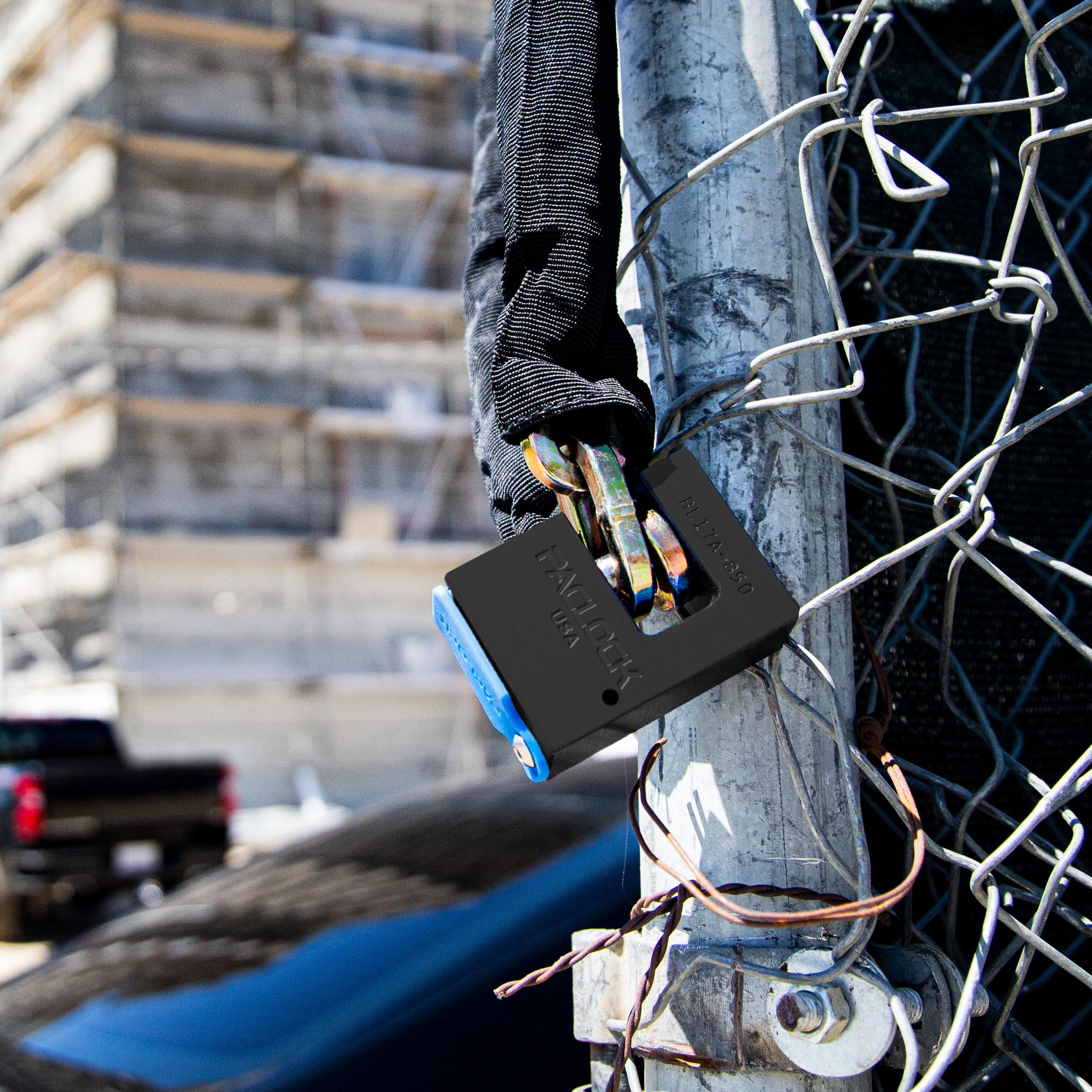 PACLOCK's 17-850-Series Block-Lock, Standard Rekeyable (SR), Keyed Alike U-Pick!, Black Anodized Aluminum