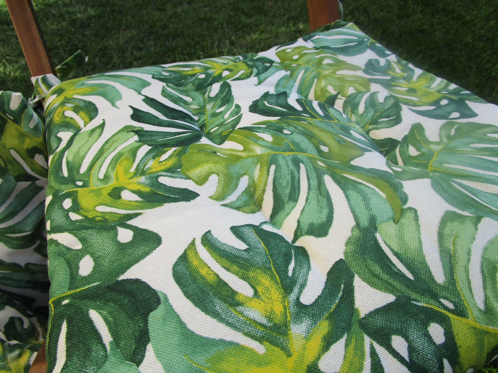 Runner Da Tavolo 45x140cm Pago Poco - Fantasia Foglia Verde - 100% Cotone Made In Italy - 3