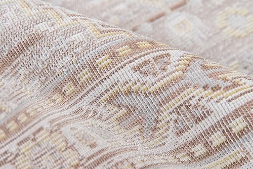 Miniatura 13 de Momeni Isabella Traditional Geometric Flat Weave Area Rug, 4 ft 0 in x 6 ft 0 in, Pink